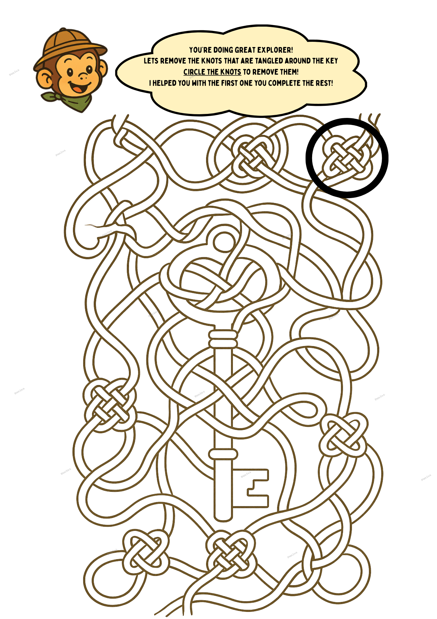 Book 1: The Key | Preschool Animal Learning & Activity Book | Dunins