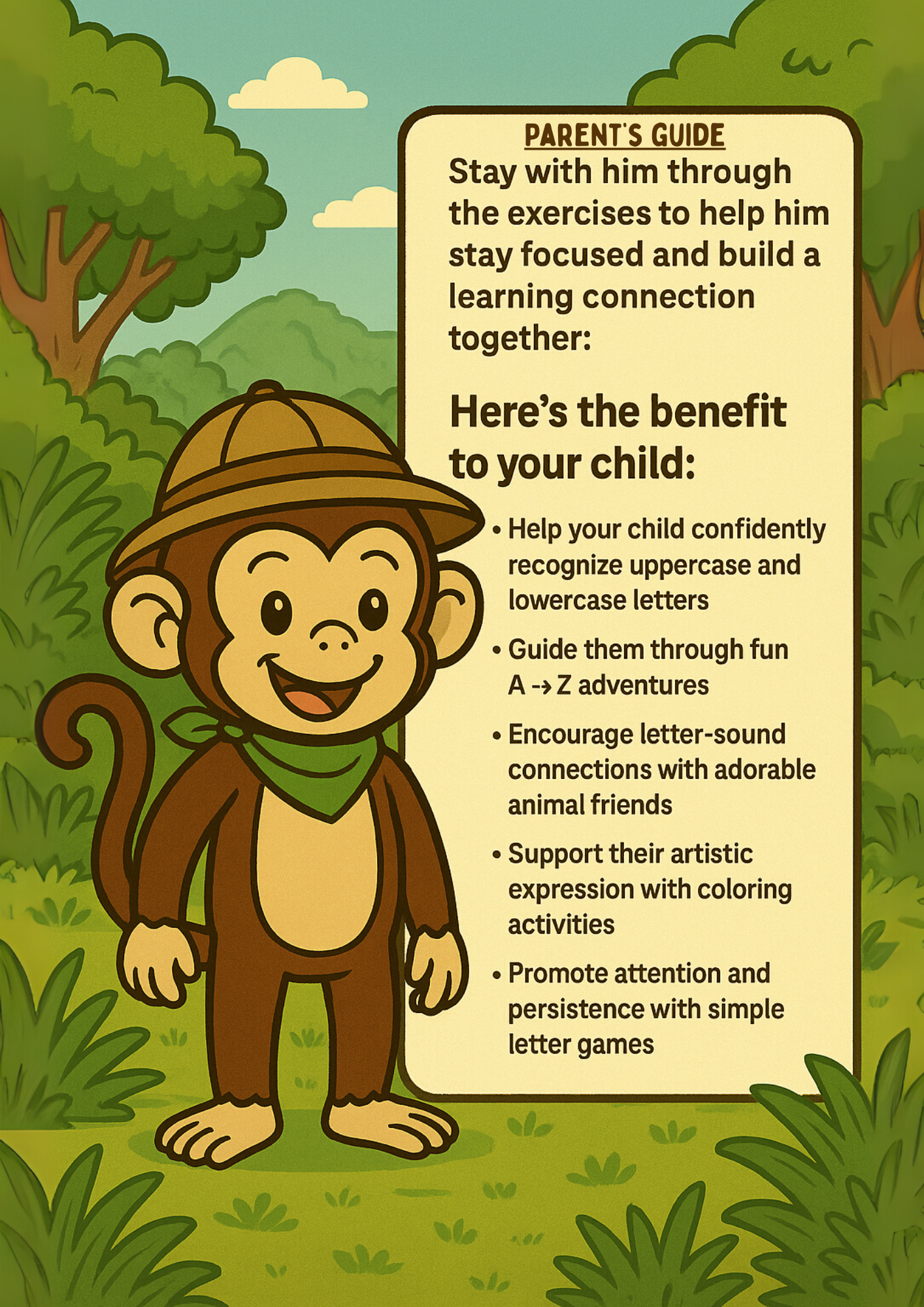 Book 1: The Key | Preschool Animal Learning & Activity Book | Dunins